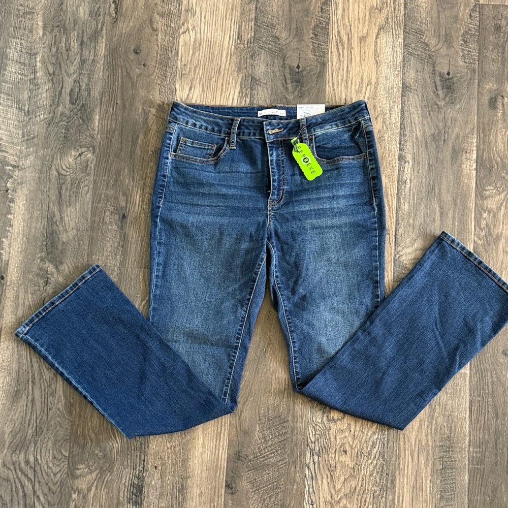SO Women's Straight Leg Blue Jeans